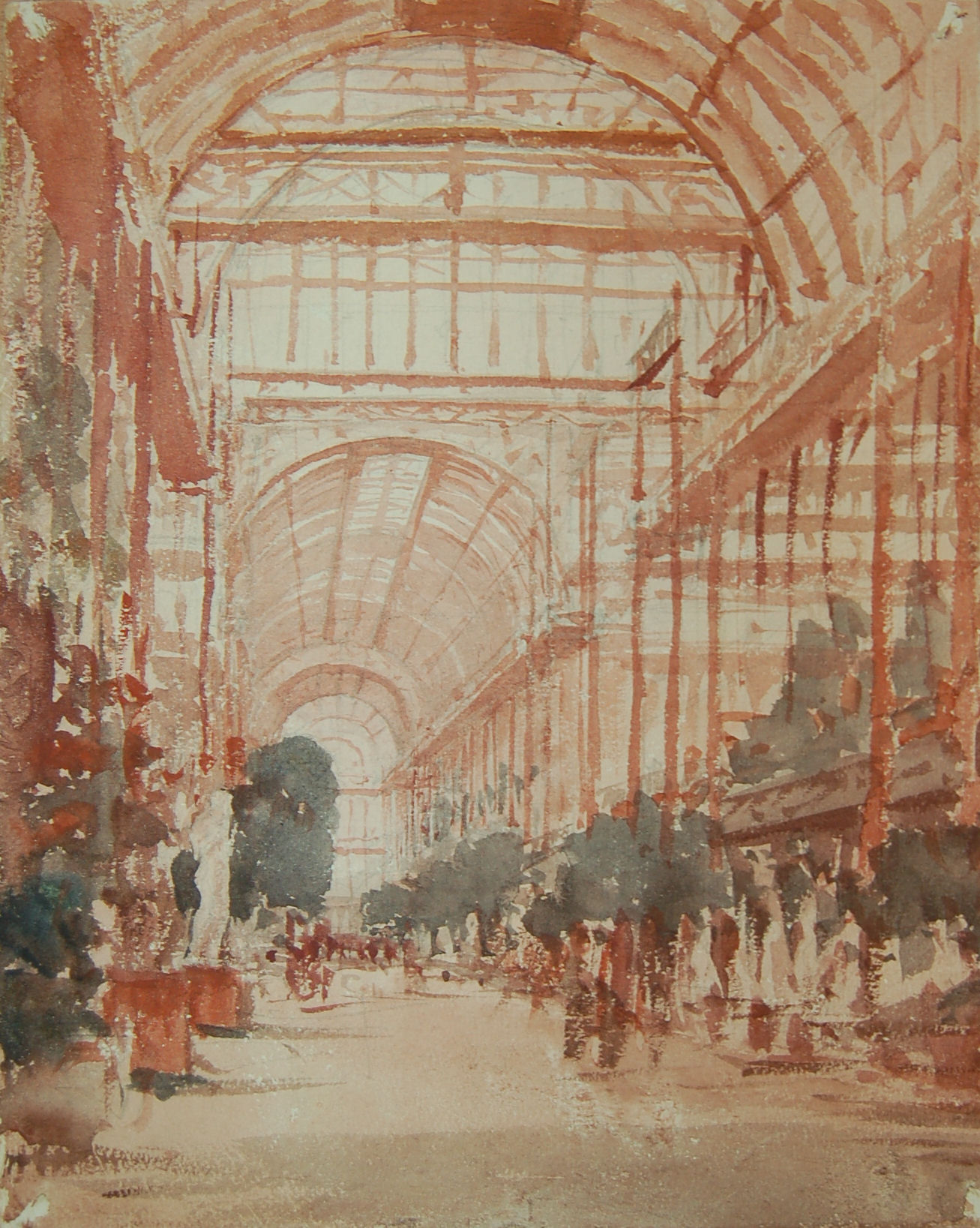Interior Of Crystal Palace Sydenham London Artware Fine Art