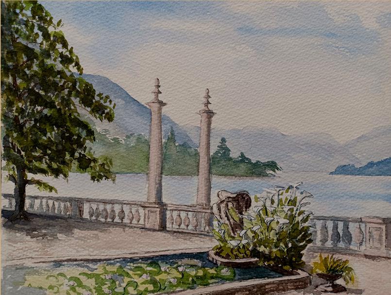 Watercolors of Italy Summer at Lake Como